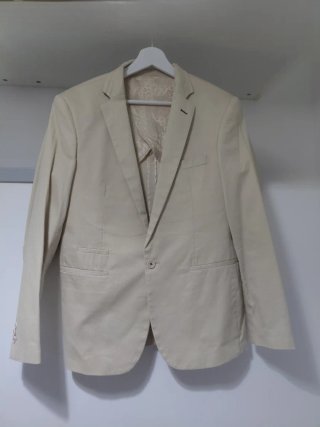 Americana Cia do Terno Talla 50 Beige Skinny
