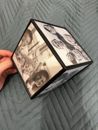 Cubo Portafotos Giratorio