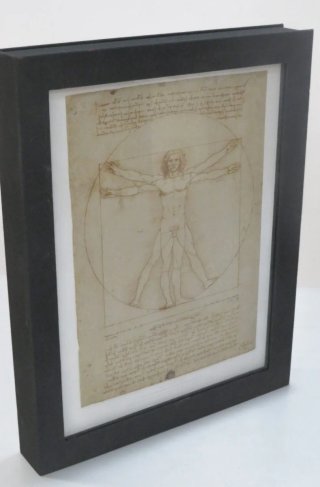 El Hombre de Vitruvio - Dibujo Enmarcado y obra