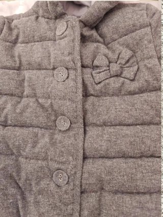 Chaqueta acolchada gris Kiabi