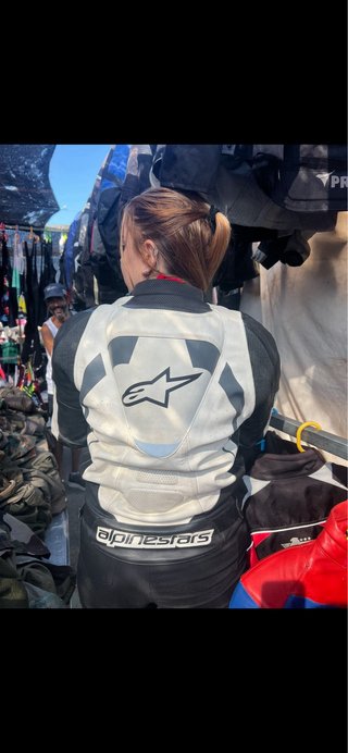 Chaqueta Moto Alpinestars Negra/Blanca talla L
