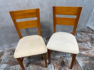 Juego de 6 sillas de comedor de madera