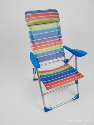 Silla de Playa Plegable Multicolor
