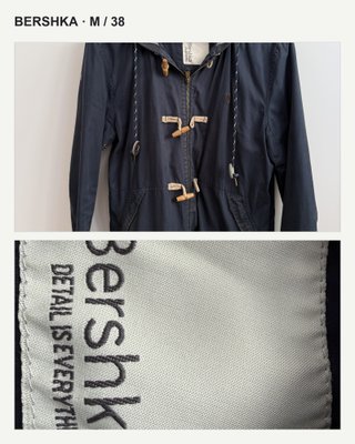 Cazadora Bershka hombre capucha talla M