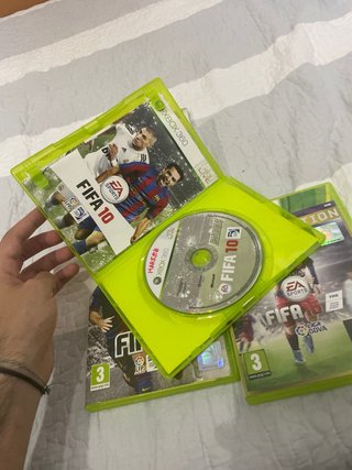 Lote 4 Juegos FIFA Xbox 360: 09, 10, 13, 16