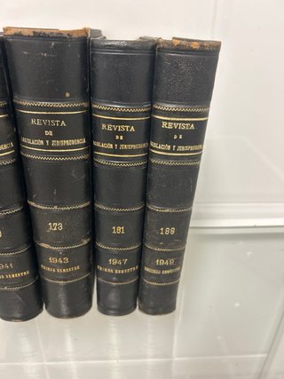 6 tomos antiguos Revista de Legislación y Jurispru