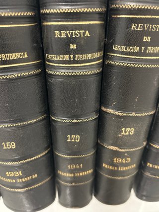 6 tomos antiguos Revista de Legislación y Jurispru