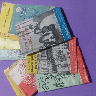 Libros antiguos religioso- social pequeños ID foll