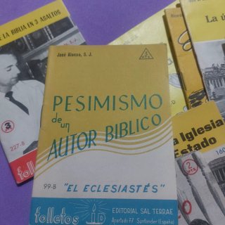 Libros antiguos religioso- social pequeños ID foll