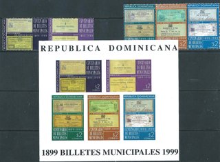 República Dominicana 1999 Billetes Municipales