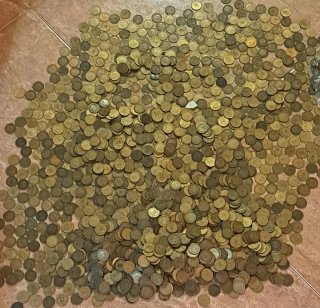 Lote de 2000 monedas de Franco