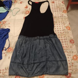 Vestido azul mujer