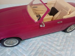 Coche Barbie Descapotable Rosa Años 90