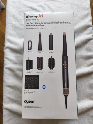 Dyson secador/rizador rosa y morado