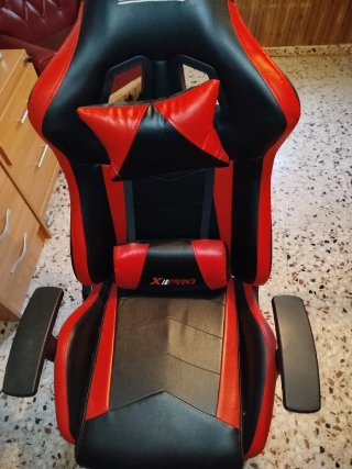 Silla Gamer Negra y Roja
