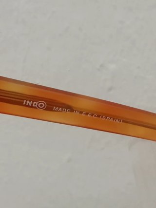 Gafas Retro de los  80 Nuevas Naranja Marrón