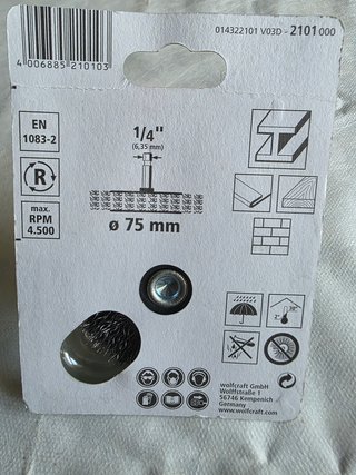Wolfcraft Cepillo Circular 75mm