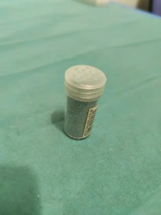 2 Tarritos Purpurina Plata y Verde 20ml