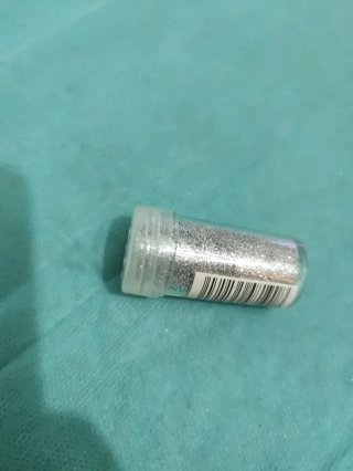 2 Tarritos Purpurina Plata y Verde 20ml
