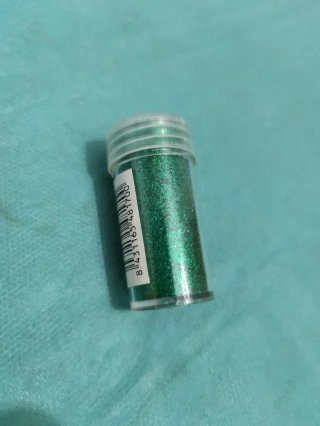 2 Tarritos Purpurina Plata y Verde 20ml