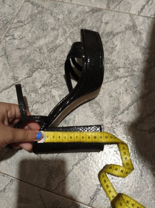 Sandalias de tacón negras