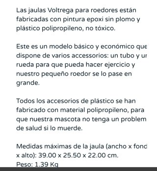 Jaula Hámster Ruso con Accesorios.NUEVA SIN USAR.