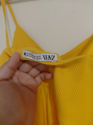 Vestido Zara Naranja/Amarillo