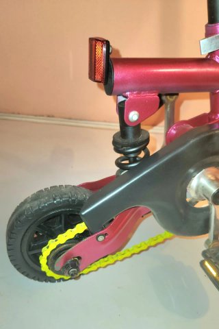 Mini bici plegable rosa