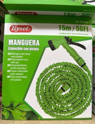 Manguera Extensible 15m con Pistola