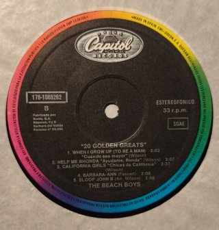 Vinilo The Beach Boys 20 Grandes Éxitos
