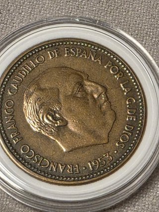 Moneda 2,5 Pesetas 1953 Estrella 56