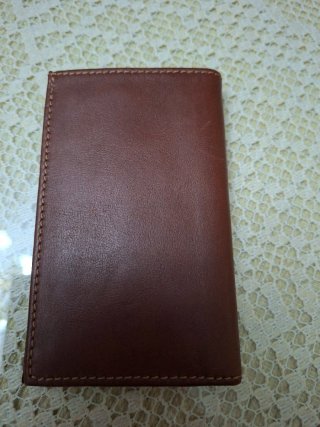 Cartera Billetera Piel Volvo Marrón