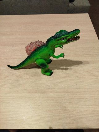 Dinosaurio Caminante Verde con Luces