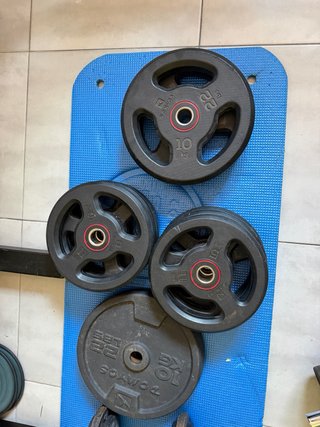 Disco de pesa 10kg caucho DOMYOS
