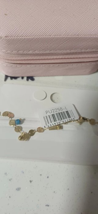 Pulsera LUZIA Acero Inoxidable Dorada Turquesa