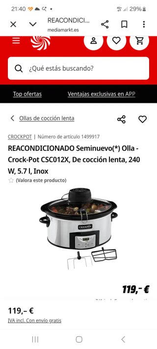 Olla Crockpot AutoStir Digital