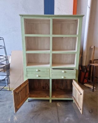 Alacena vintage in legno fatto a mano