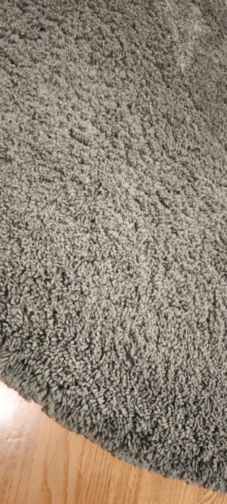 Alfombra redonda Ikea gris