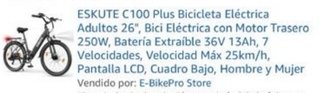 Bicicleta Eléctrica ESKUTE sin usar