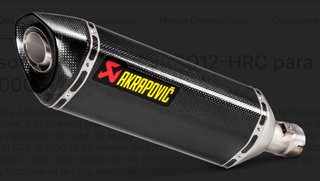 Escape Akrapovic Carbono Homologado