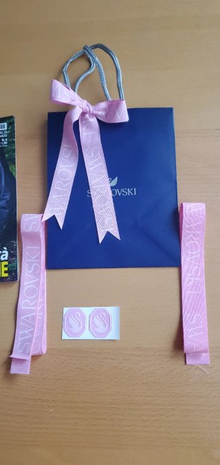 3 Buste Swarovski vintage blu con accessori