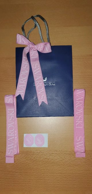 3 Buste Swarovski vintage blu con accessori