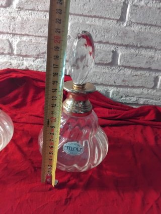Conjunto Vintage Tocador Cristal y Metal