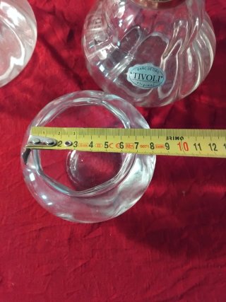 Conjunto Vintage Tocador Cristal y Metal