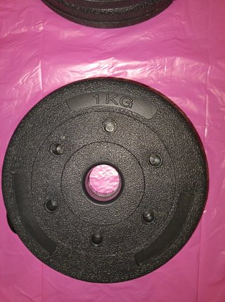 Pesas para mancuernas 1.25kg y 1kg