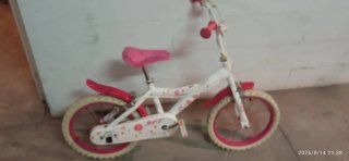 Bicicleta niña 3-6 años con ruedines