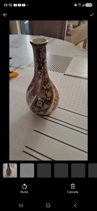 Vaso ceramica giapponese collo bottiglia