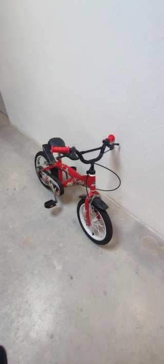 Bicicleta infantil roja Mickey Mouse