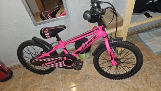 Bicicleta rosa XT18 para 10-11 años