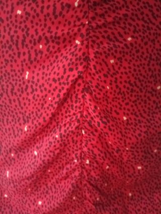 Vestido Zara Rojo Lunares Negros Talla S
